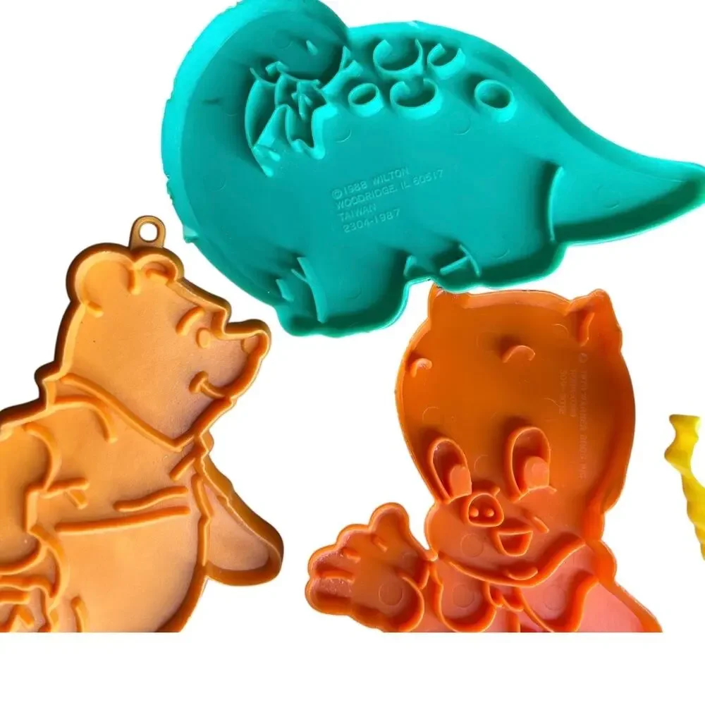 Vintage Cookie Cutters Plastic 1970s 1980s Cartoon Characters